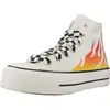 Image de Converse Chuck Taylor All Star Lift Platform Flames Couleur Blanc