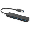 Image de Hub USB Anker 4 en 1, 4 ports USB 3.0, noir