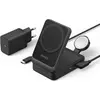 Image de Chargeur sans fil Anker « MagGo » 15 W, 3-en-1, pliable, 3 emplacements sans fil, noir, « B2557311 »