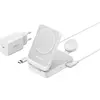 Image de Chargeur sans fil Anker « MagGo » 15 W, 3-en-1, pliable, 3 emplacements sans fil, blanc, « B2557321 »