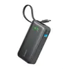 Image de Batterie externe Anker Nano 10 000 mAh 45 W avec câble USB-C rétractable intégré, recharge rapide, 3 sorties, noir