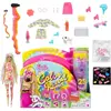 Image de Mattel HCD26 - Barbie - Color Reveal - Poupée Neon Fashions avec 25 surprises, jaune