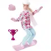 Image de Poupée Barbie snowboardeuse, set Barbie avec accessoires inclus