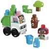 Image de Fisher-Price, Kit camion poubelle Mega Bloks Green Town, Coloré