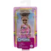 Image de Barbie Chelsea Club - Poupée, 15 cm, articulée, fille métisse avec fleurs roses