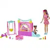 Image de Barbie Skipper Babysitters Inc. jeu de château gonflable avec poupées et accessoires