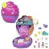 Image de Polly Pocket Mini-Univers Coffret Le Café Cupcake Petite Douceur avec 2 Mini-Figurines Et 13 Accessoires, Jouets De Voyage, Jouet Enfant, Dès 4 Ans, HKV31 en occasion ou reconditionné