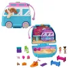 Image de Polly Pocket Coffret Chiot À La Plage avec 2 Mini-Figurines, Shani Et Son Amie, 12 Accessoires Dont 1 Camping-Car Et 5 Éléments De Jeu, Jouet Voyage, Jouet Enfant, A Partir De 4 Ans, HRD36 en occasion ou reconditionné