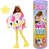 Image de Barbie Cutie Poupée Reval aux cheveux noirs et orange, fonction de changement de couleur, costume de pingouin en peluche et surprises Mattel HRK40