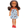 Image de Barbie Chelsea avec une robe bleue - Poupée aux cheveux bruns Latina-Doll