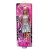 Image de Poupée pop star Barbie aux cheveux roses - Chanteuse avec micro et jupe - JCW42