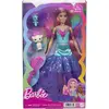 Image de Barbie A Touch Of Magic Poupée en robe brillante, animaux magiques, serre-tête, barrette, Mattel JCW48