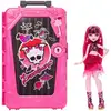 Image de Poupée articulée Monster High Skulltimate Secrets Draculaura + valise rose  Oasis Glamour  et accessoires - Neuf