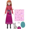 Image de Coffret de jeu La Reine des Neiges : Poupée Anna et Bébé Loup avec accessoires