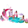 Image de Piscine Barbie avec toboggan et jacuzzi, 17 accessoires