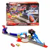 Image de Ensemble véhicule de course et piste Mattel Disney Pixar Piston Cup Stunting Speedway avec Flash McQueen, crash zone interactive, tableau de scores, plus de 90 cm Multicolore - Neuf