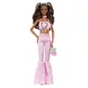 Image de Poupée de mode Barbie Deluxe Style - Tenue crop top rose et jean évasé - Multicolore - Neuf