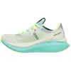Image de Chaussure de course pour femmes Saucony Endorphin Pro 5, couleur blanche et turquoise, taille 39