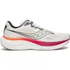 Image de Saucony RIDE 19, modèle pour hommes, couleur blanche/rouge cramoisi, taille 44,5