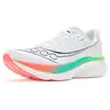 Image de Chaussures de course pour hommes Saucony Endorphin Azura, couleur blanc/multicolore, taille 44,5