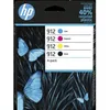 Image de HP 912 Pack de 4 cartouches d'encre noire, cyan, jaune et magenta authentiques (6ZC74AE) pour Office - Neuf
