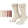 Image de Nike Everyday Cushioned Crew 6 Pack Unisexe - Chaussettes, Beige - Taille 38 - 42