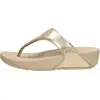 Image de FitFlop Lulu leather toepost Teenslippers - Goudkleur - Maat 39
