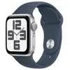 Image de Watch SE 2 (GPS), boitier en aluminium Argent de 40 mm avec boucle en caoutchouc Sport M/L, Bleu - Neuf