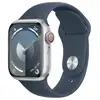 Image de Watch Series 9 GPS + Cellulaire, boitier en aluminium de 41 mm avec boucle en caoutchouc, Bleu, S/M - Neuf