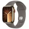 Image de Watch Series 9 GPS + Cellulaire, boitier en Acier de 41 mm avec boucle en caoutchouc M/L, Or - Neuf