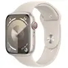 Image de Watch Series 9 GPS + Cellulaire, boitier en aluminium de 45 mm avec boucle en caoutchouc, Beige, M/L - Neuf