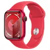 Image de Watch Series 9 GPS + Cellulaire, boitier en aluminium de 41 mm avec boucle en caoutchouc, Rouge, S/M - Neuf