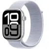 Image de Apple Watch Series 10 (2024) GPS + Cellular, Boitier Argent de 42mm avec bracelet Textile , Argent - Neuf