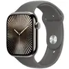 Image de Apple Watch Series 10 2024 (GPS + 4G), Boitier Titane Naturel de 46mm avec bracelet Caoutchouc Sport M/L, Gris - Neuf