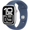 Image de Apple Watch Series 10 GPS 46mm Aluminium Argent avec bracelet sport Denim