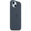 Image de Apple Coque en silicone avec MagSafe pour iPhone 15 - Bleu orage Apple (brand) iPhone 15 - Neuf