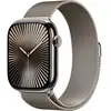 Image de Apple Watch Series 10 (2024) GPS + Cellular, Boitier Titane Naturel de 46mm avec bracelet Milanais S/M, Titane Naturel - Neuf