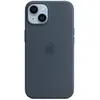 Image de Apple Coque en silicone avec MagSafe pour iPhone 14 - Bleu orage