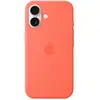Image de Apple Coque en silicone MagSafe pour iPhone 16 - Tangerine Orange - Neuf
