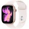 Image de Apple Watch Series 11 Cellular 42mm S/M MF8E4ZR/A Boîtier aluminium or rose Bracelet sport rose pâle