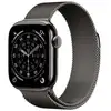 Image de Watch Series 11 (2025) GPS + Cellulaire Boitier de 46mm en Titane Ardoise avec bracelet milanais, Noir - M/L - Neuf