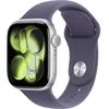 Image de Apple Watch Series 11 GPS - 42mm - Boîtier Silver Aluminium - Bracelet Purple Fog Sport Band - S/M - Neuf