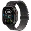 Image de Apple Watch Ultra 4 (GPS + Cellular) Boitier de 49 mm en Titane Noir avec boucle milanaise Noir - L - Neuf