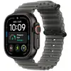 Image de Apple Watch Ultra 4 (GPS + Cellular) Boitier de 49 mm en Titane Noir avec bracelet Ocean Noir translucide - Taille unique - Neuf
