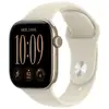 Image de Apple Watch Serie 12 (GPS) Boitier de 46 mm en Aluminium Or clair avec bracelet sport Sable - S/M - Neuf