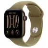 Image de Apple Watch Serie 12 (GPS) Boitier de 46 mm en Aluminium Bronze foncé avec bracelet sport Olive - M/L - Neuf