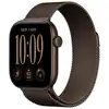 Image de Apple Watch Serie 12 (GPS + Cellular) Boitier de 42 mm en Aluminium Bronze foncé avec boucle milanaise Bronze foncé - Taille unique - Neuf