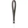 Image de Sangle poignet Apple pour iPhone Taupe, tissu PET tissé texturé, attache métal à déclenchement rapide, boucle de fixation - Neuf