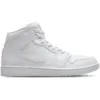 Image de Jordan Aj1 Mid Homme - Baskets, Blanc - Pointure 43 - Cuir, Synthétique