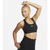Image de Nike Swoosh Femme - Debardeurs & Brassieres, Noir - Taille 38 - Coton Tissé